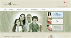 Desktop Screenshot of mintdentaloffice.com